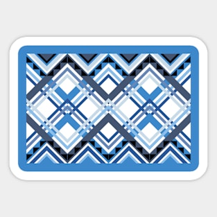 good blue pattern Sticker